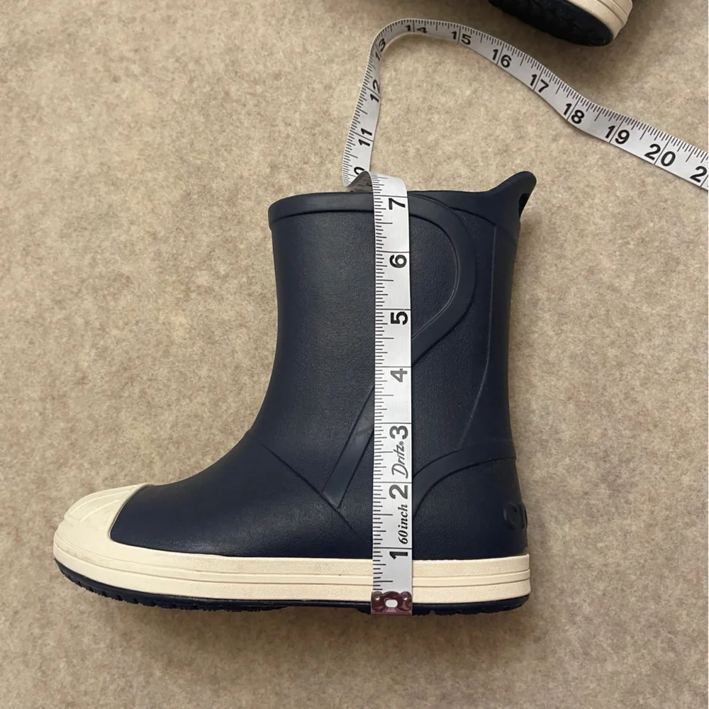 CROCS Navy Blue Toddle Little Boy Rubber Rain Boots Size 13